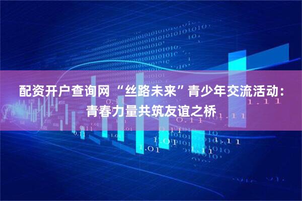 配资开户查询网 “丝路未来”青少年交流活动：青春力量共筑友谊之桥